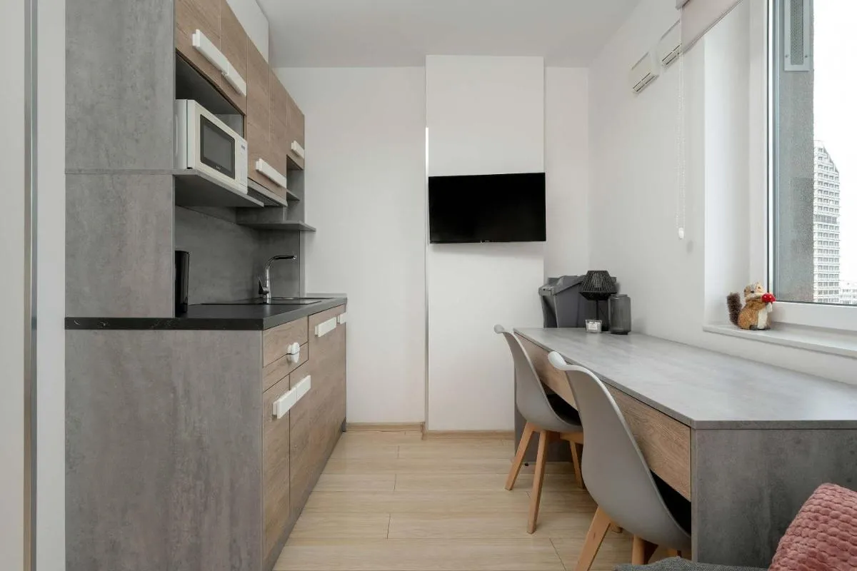 Image 1 of Bright Studio with Air Conditioning near Wrocław ZOO by Noclegi Renters