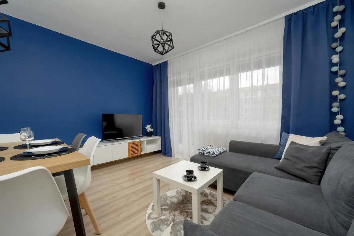 Image 5 of Klimasa White&Blue Apartment with Balcony in Wrocław by Noclegi Renters