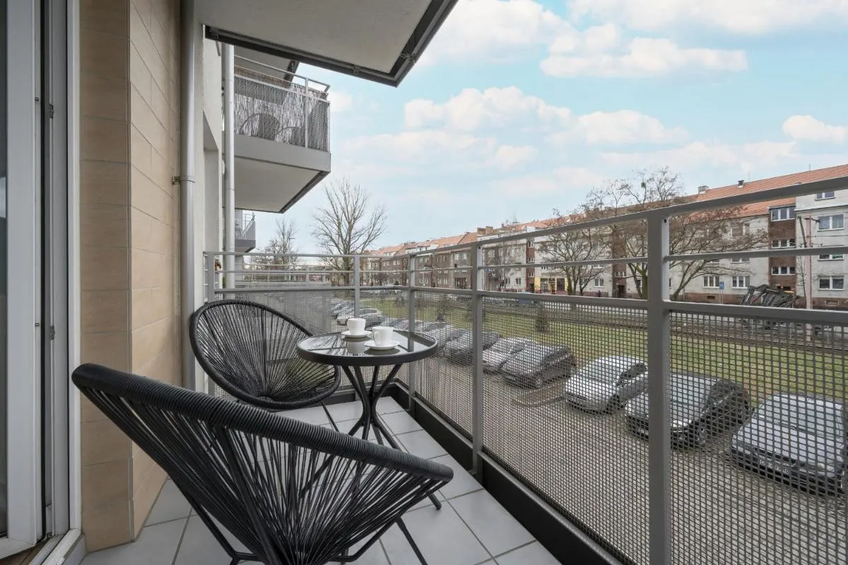 Image 2 of Klimasa White&Blue Apartment with Balcony in Wrocław by Noclegi Renters