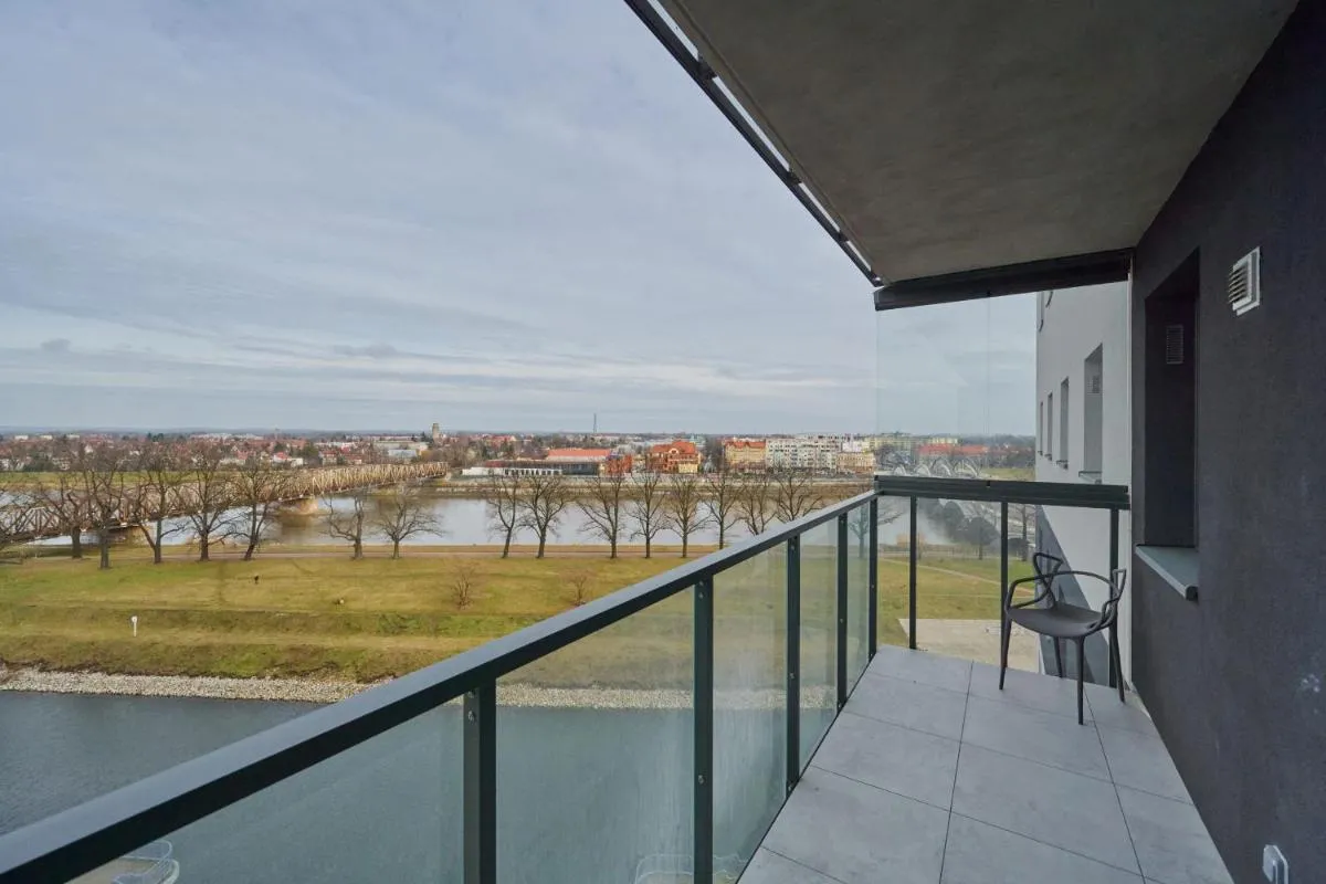 Image 5 of River View Studio with Balcony & FREE GARAGE Wrocław by Noclegi Renters