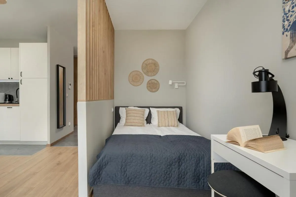 Image 3 of River View Studio with Balcony & FREE GARAGE Wrocław by Noclegi Renters
